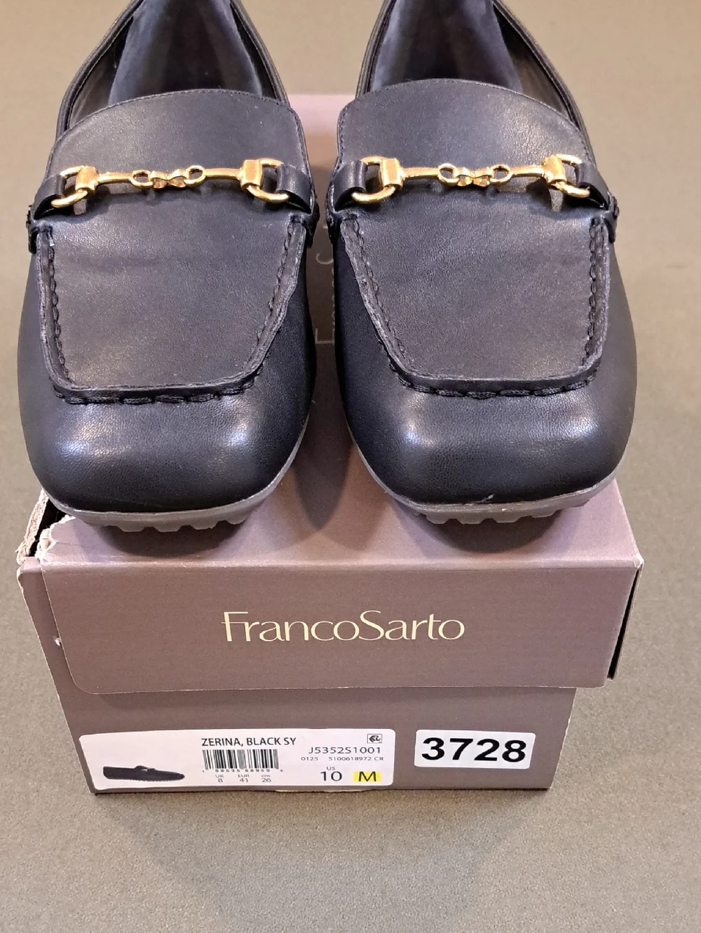 Franco Sarto Zerina Loafers - Color: Black - Size: Women 10